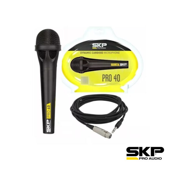 SKP - Micrófono Profesional Dinámico - Pro-40 - Casa Agustin Instrumentos  Musicales