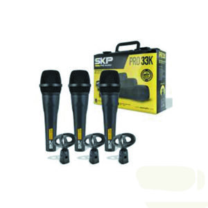 SKP - Microfono dinámico - X3 unidades - PRO-33K